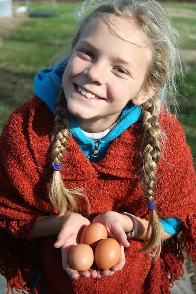 Girl with
                    Eggs